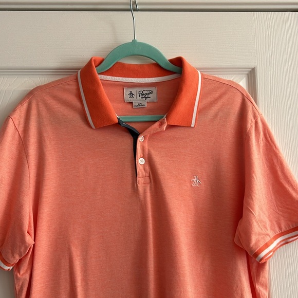 Orange Penguin Shirt size large - Picture 2 of 7